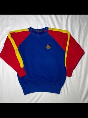 Vintage Men’s Medium Polo Ralph Lauren Cookie Patch Outdoors Ski Sweatshirt 90s